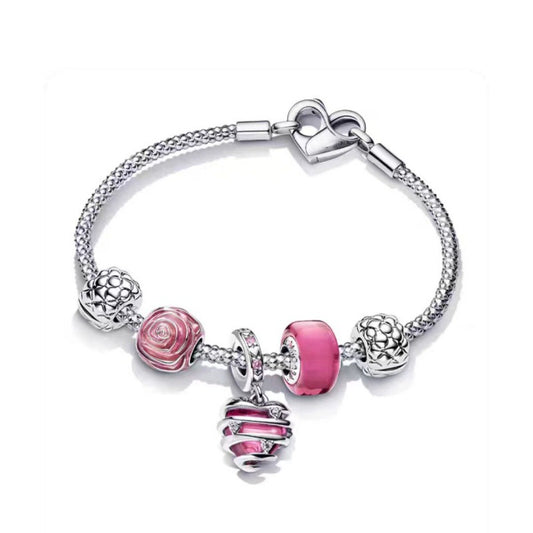 Kit Pulseira Semi Rígida Jardim de Rosas