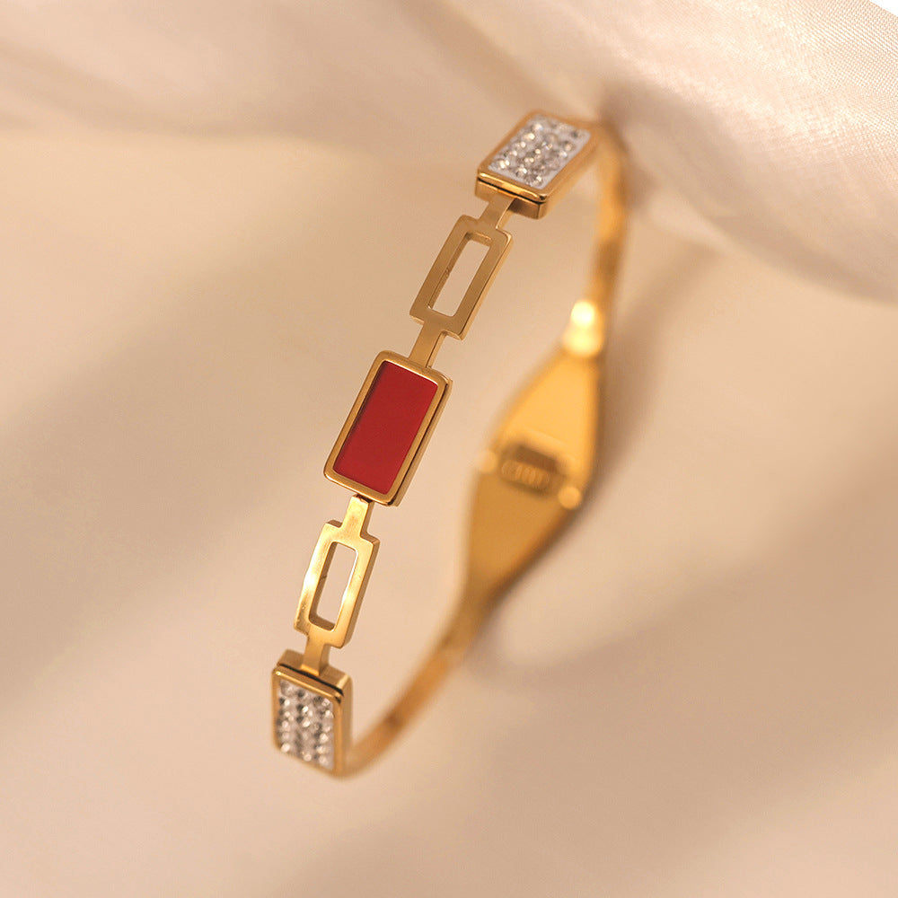 bracelete elo geométrico