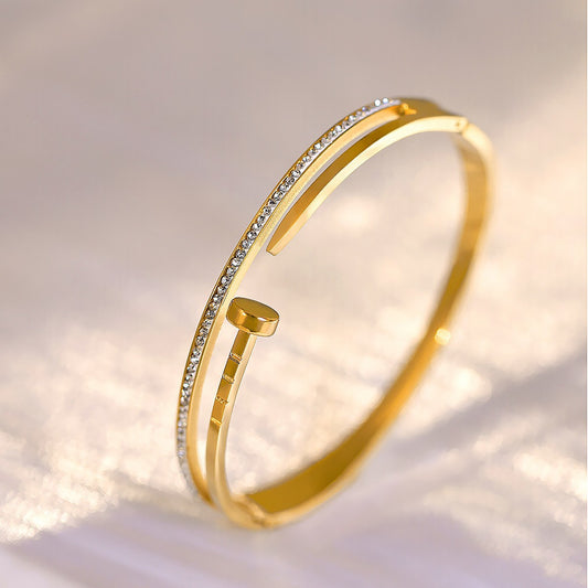 Bracelete Elegância de Cristal