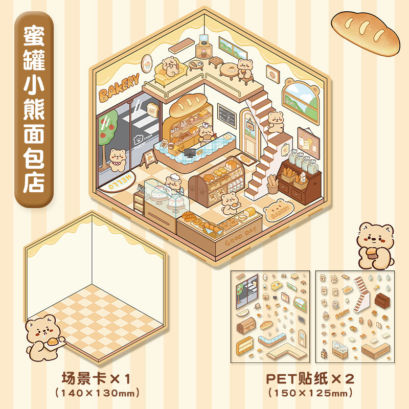 kit magazine adesivos 3d peridot