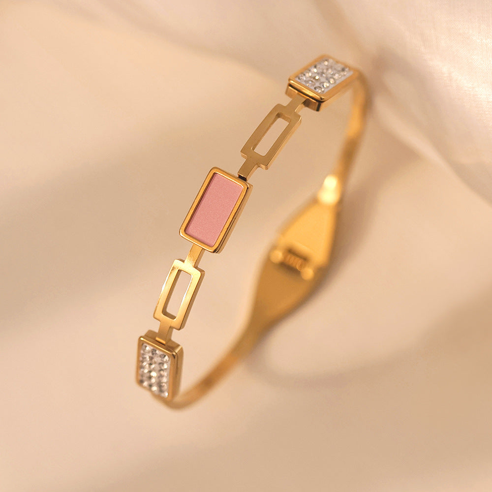 bracelete elo geométrico