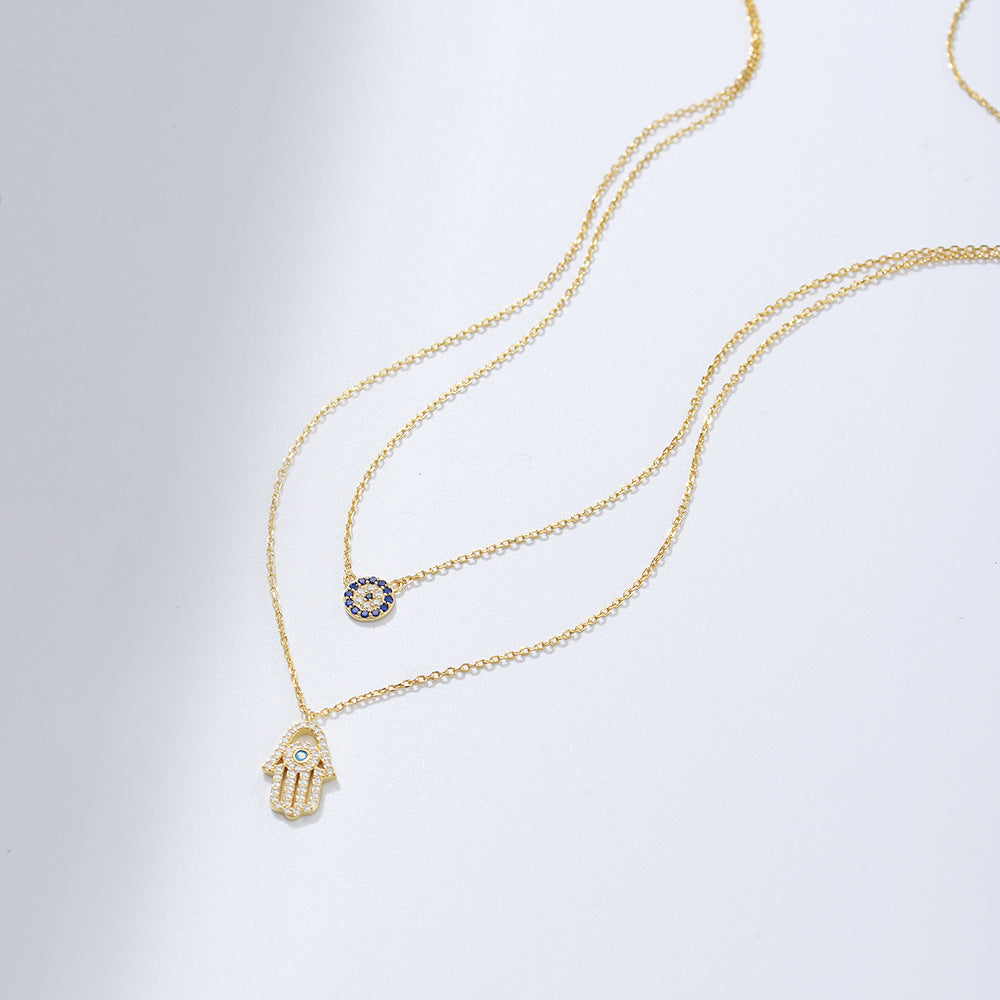 colar duplo amuleto de proteção