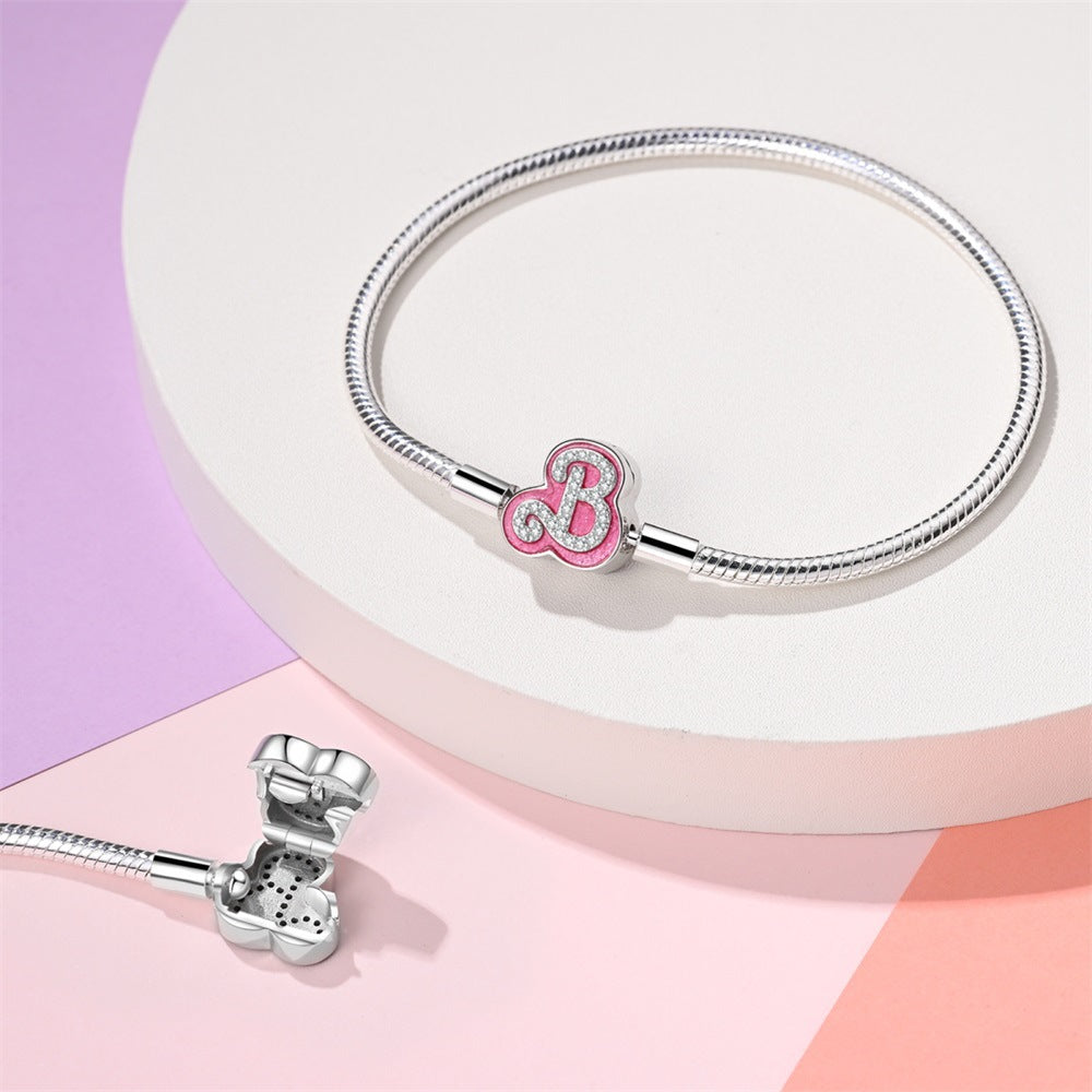 pulseira barbie pink