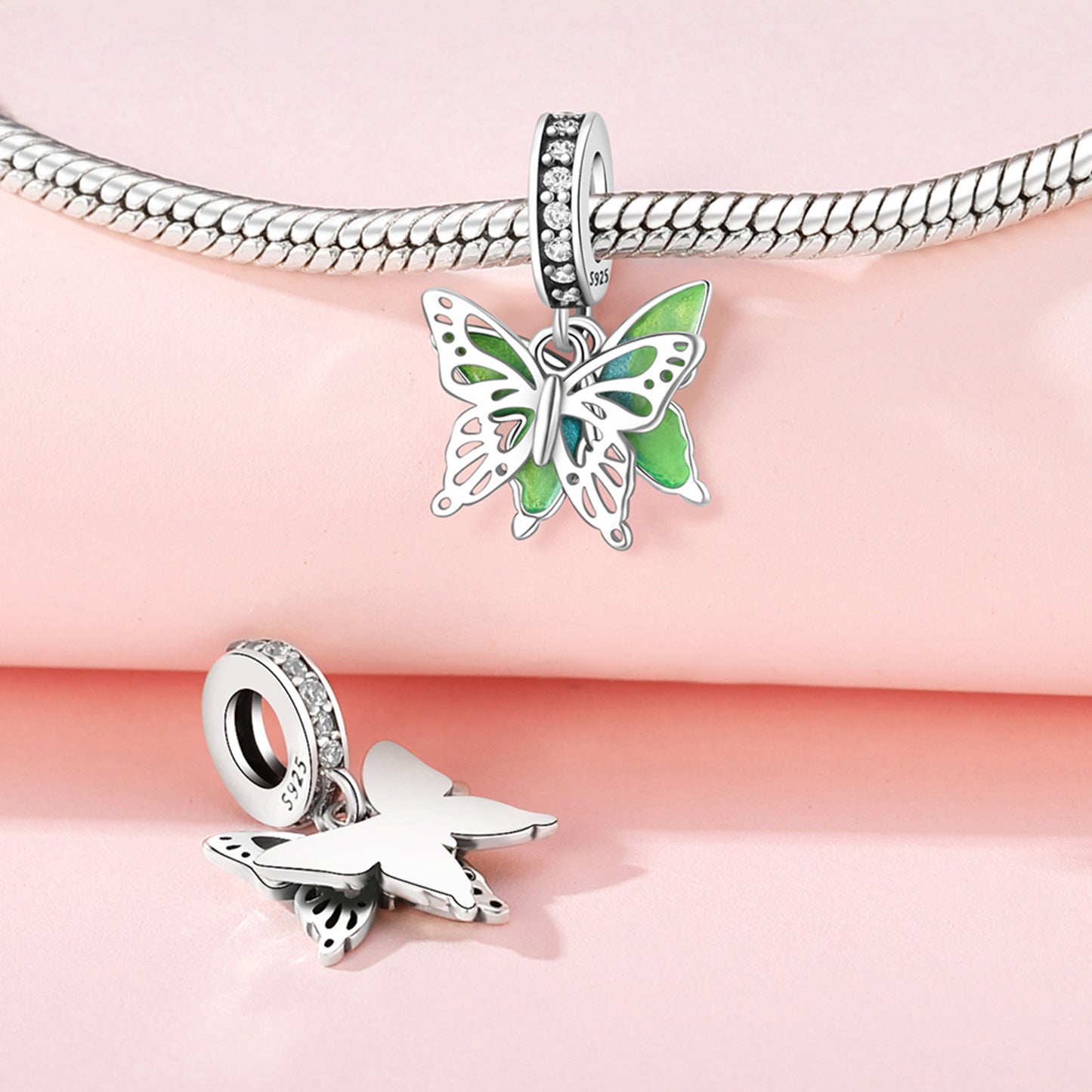 berloque borboleta jardim secreto