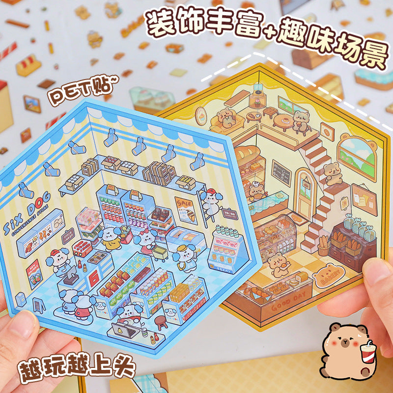 kit magazine adesivos 3d peridot