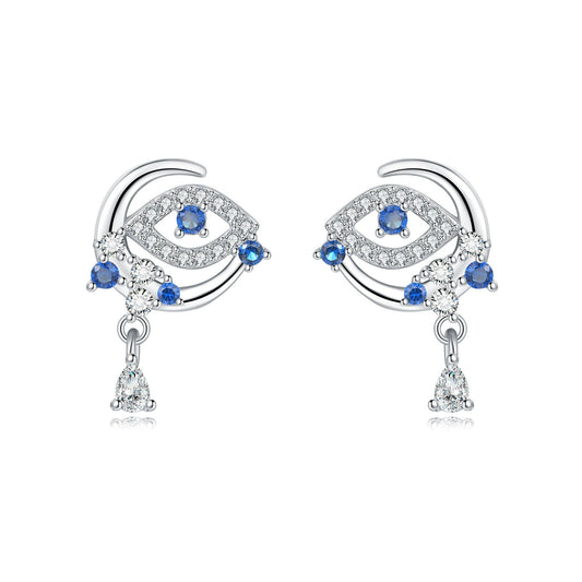 Brinco Olho Místico Azul