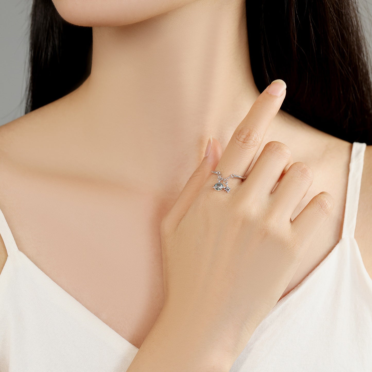 anel galáxia pendente