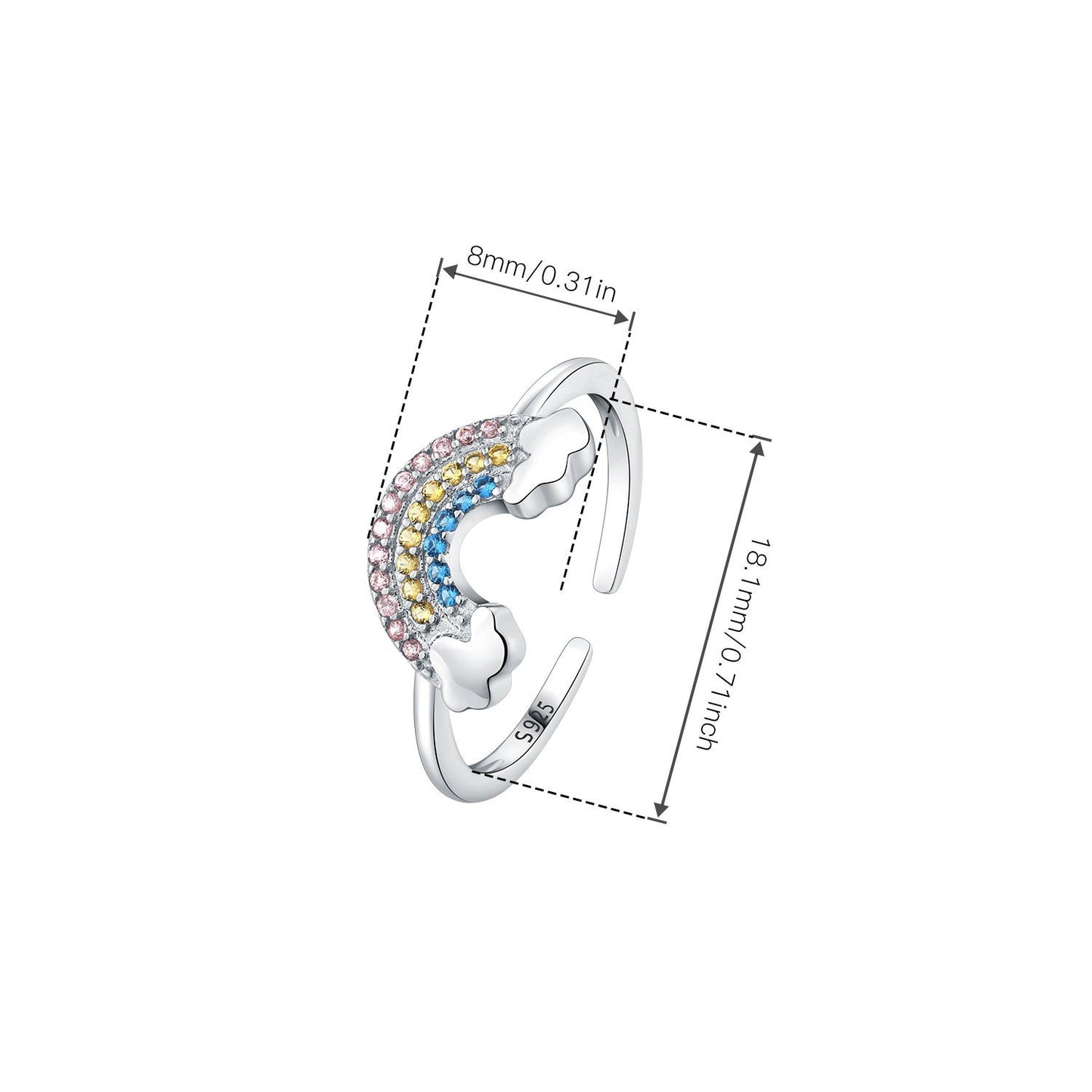 anel arco-íris de esperança