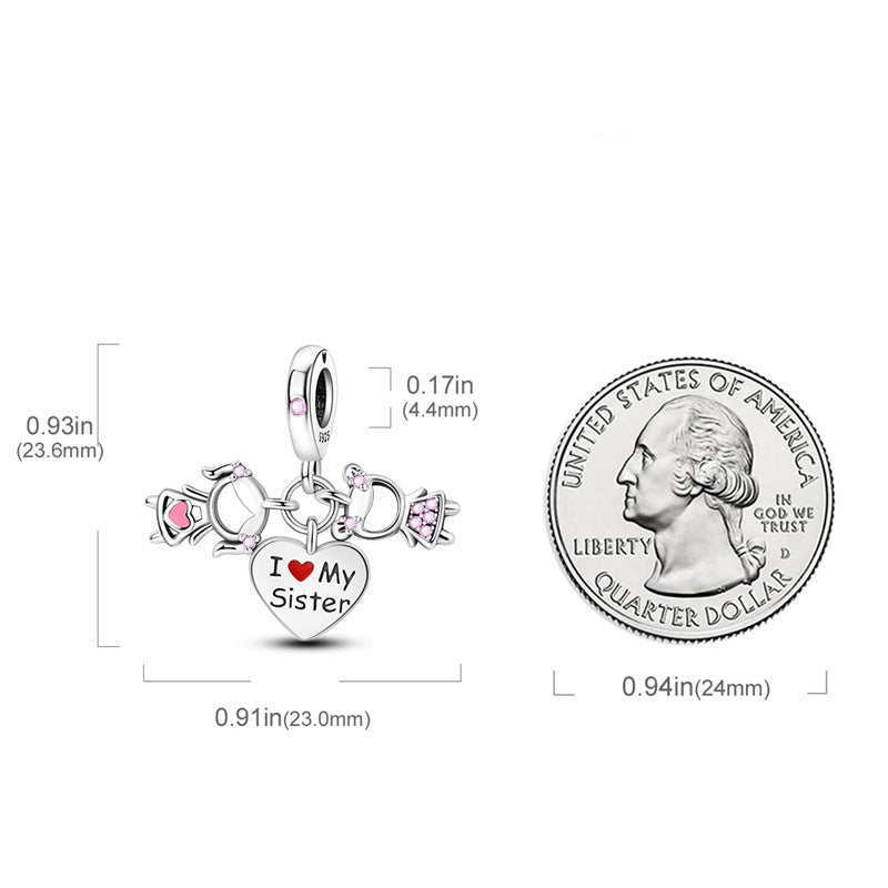 berloque amor de irmã