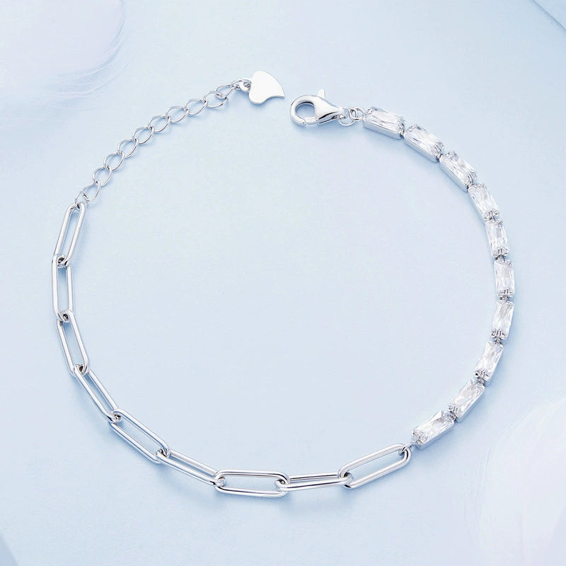 pulseira elo brilhante