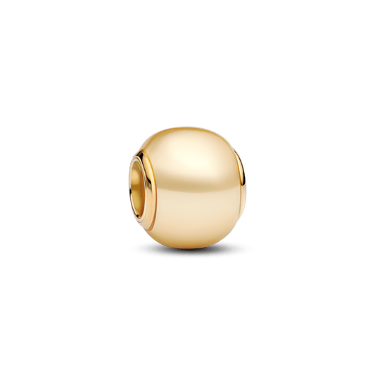 Charm Ouro Separador Com Perola Amarela