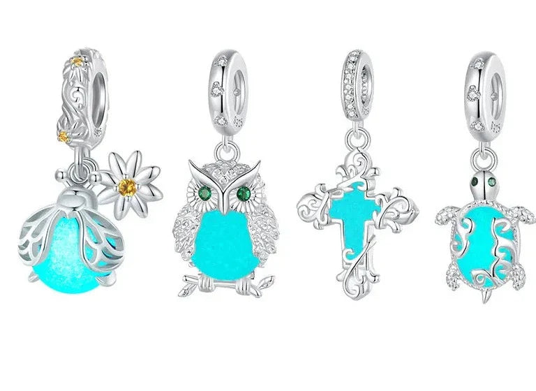 berloque pendente tartaruga luminoso