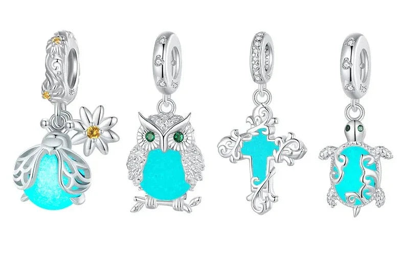 berloques pendente abelha luminoso