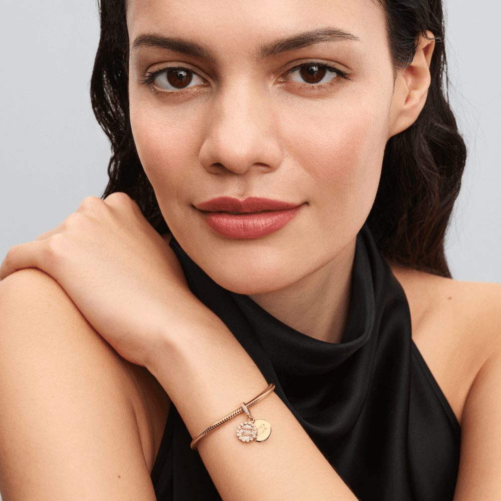 charm ouro pendente feliz aniversario duplo