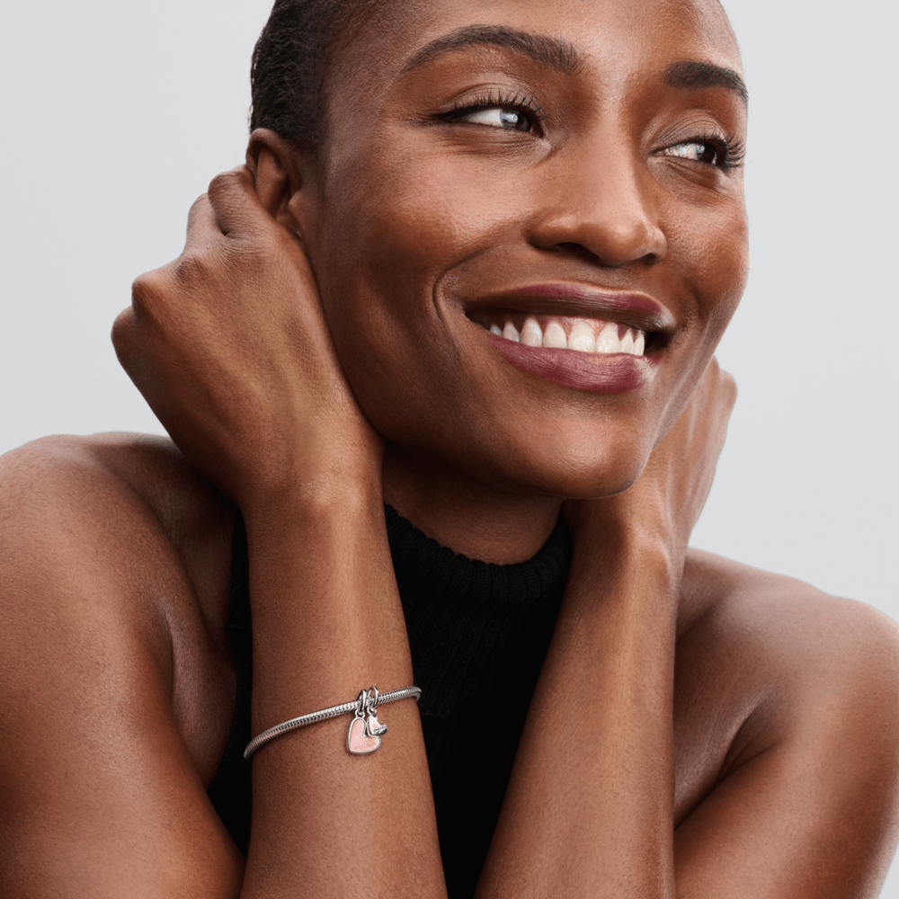 charm prata coracao de mae e filha divisivel