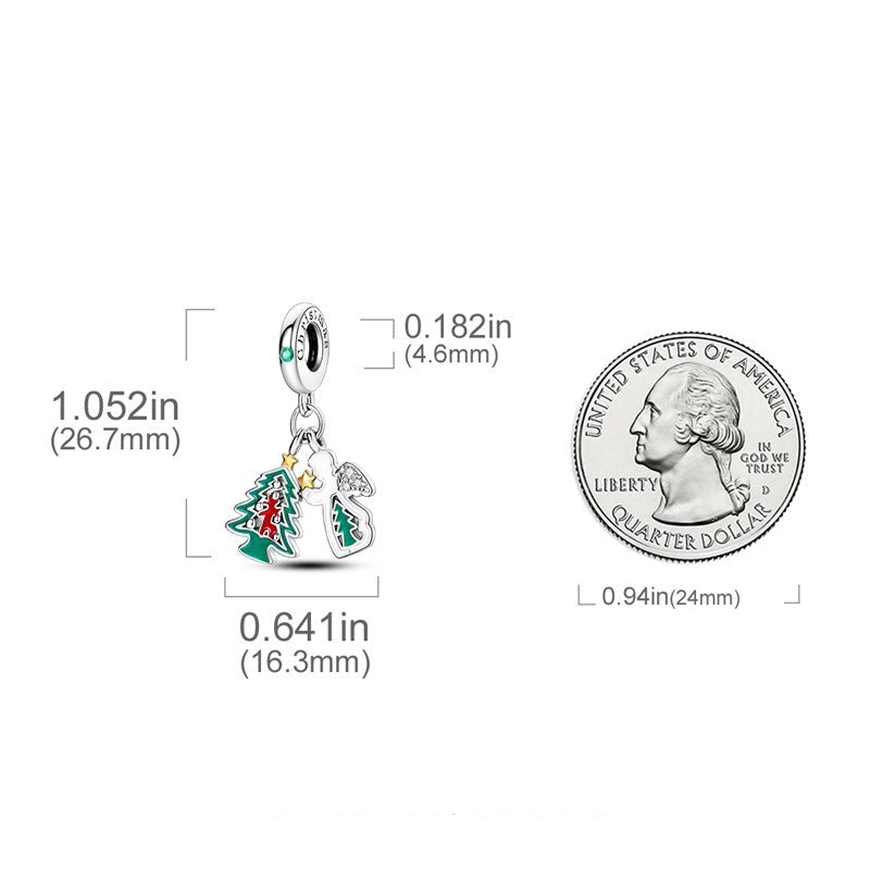 berloque anjo de natal