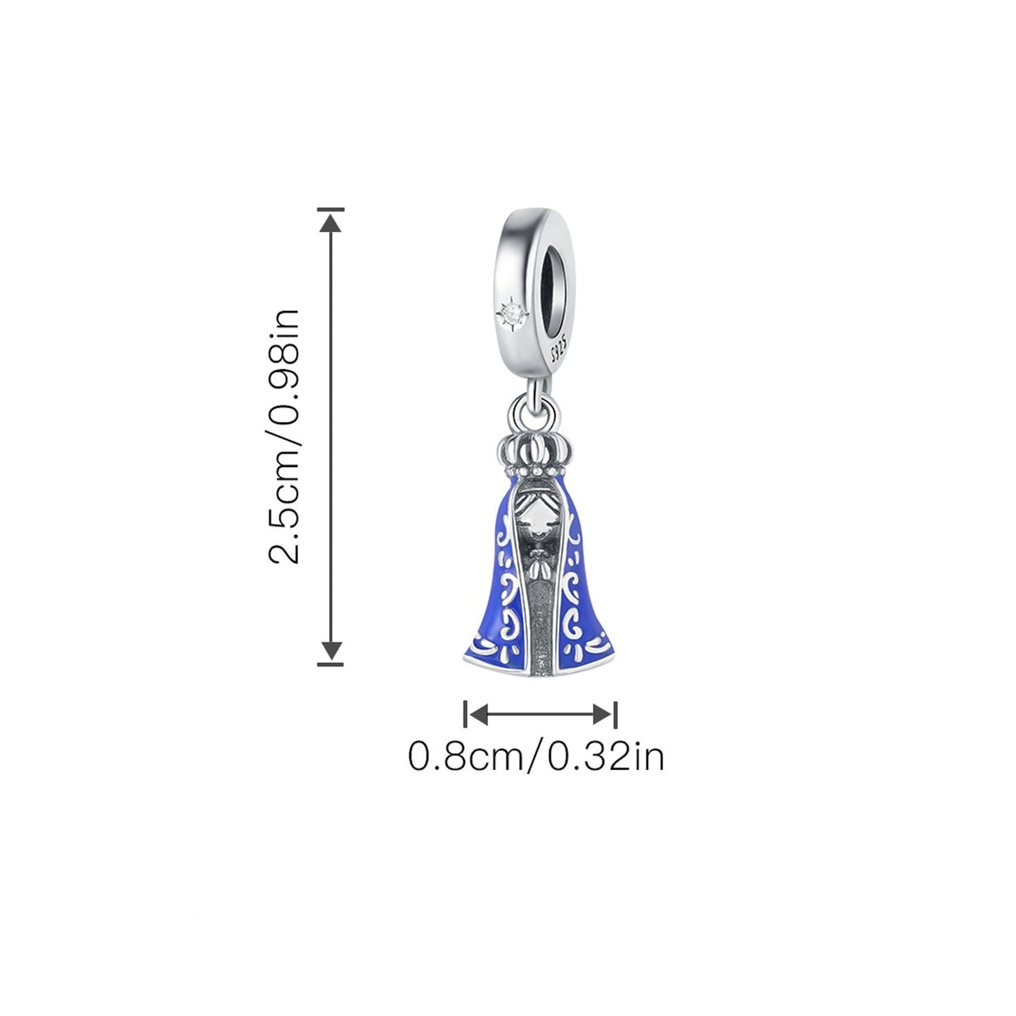 berloque nossa senhora aparecida baby