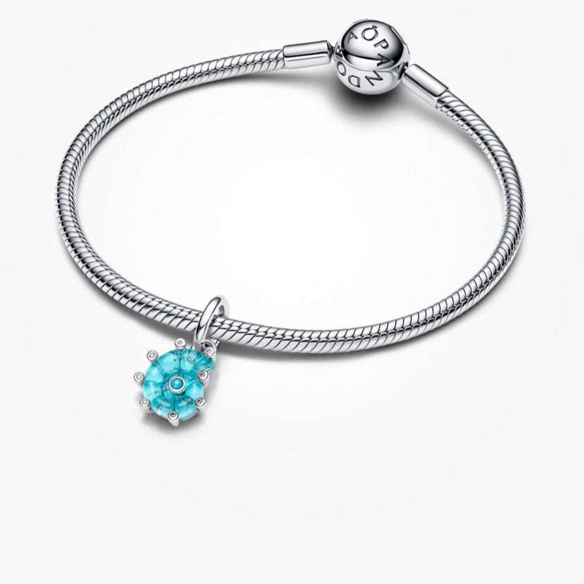 berloque caracol azul